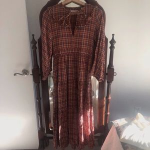 Doen Plaid Prairie Dress